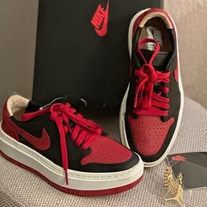 Jordan 1 Elevate Low SE "Black/Gym Red/Sail" Women's Shoe